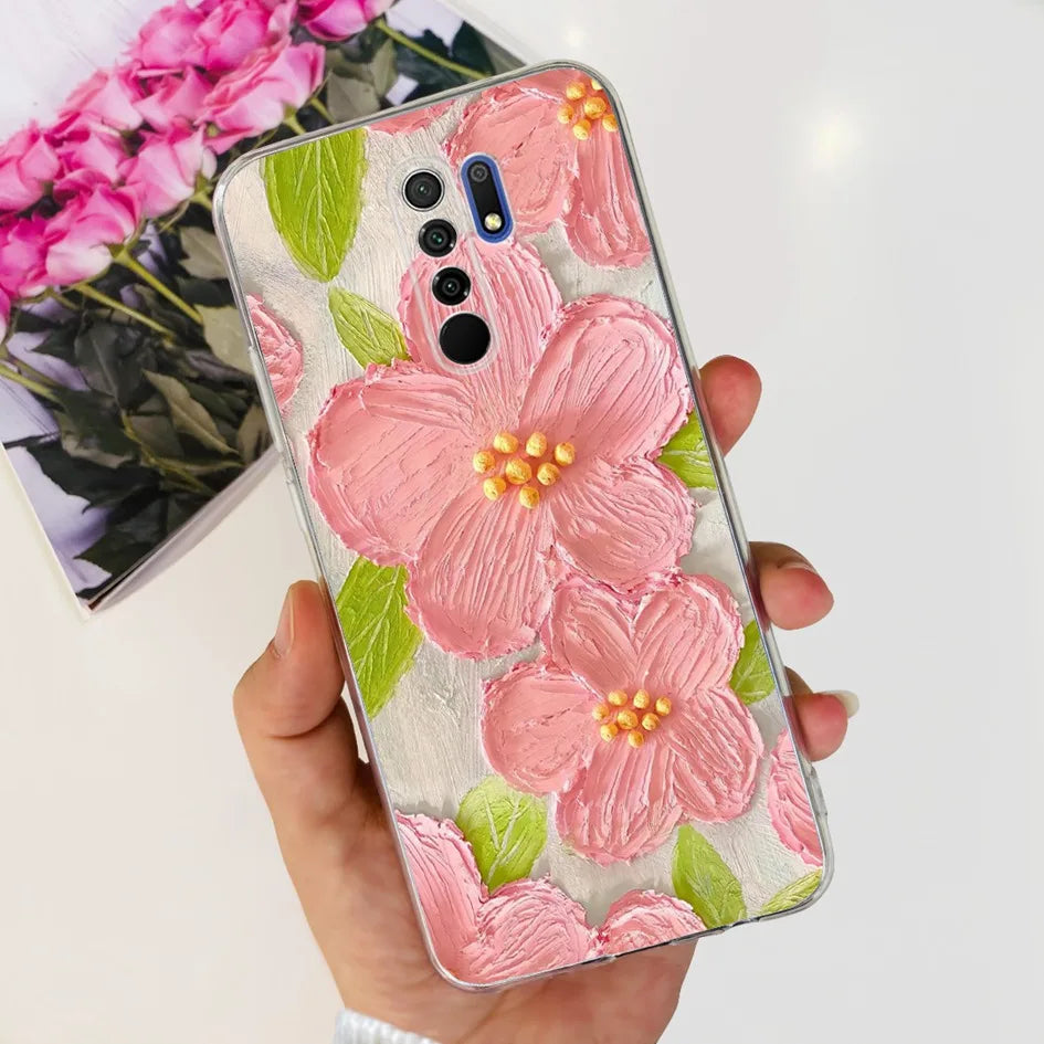 For Xiaomi Redmi 9 Prime Case Fashion Marble Soft Silicone Transparent Phone Back Cover For Xiaomi Redmi 9 Bumper on Redmi9 Capa