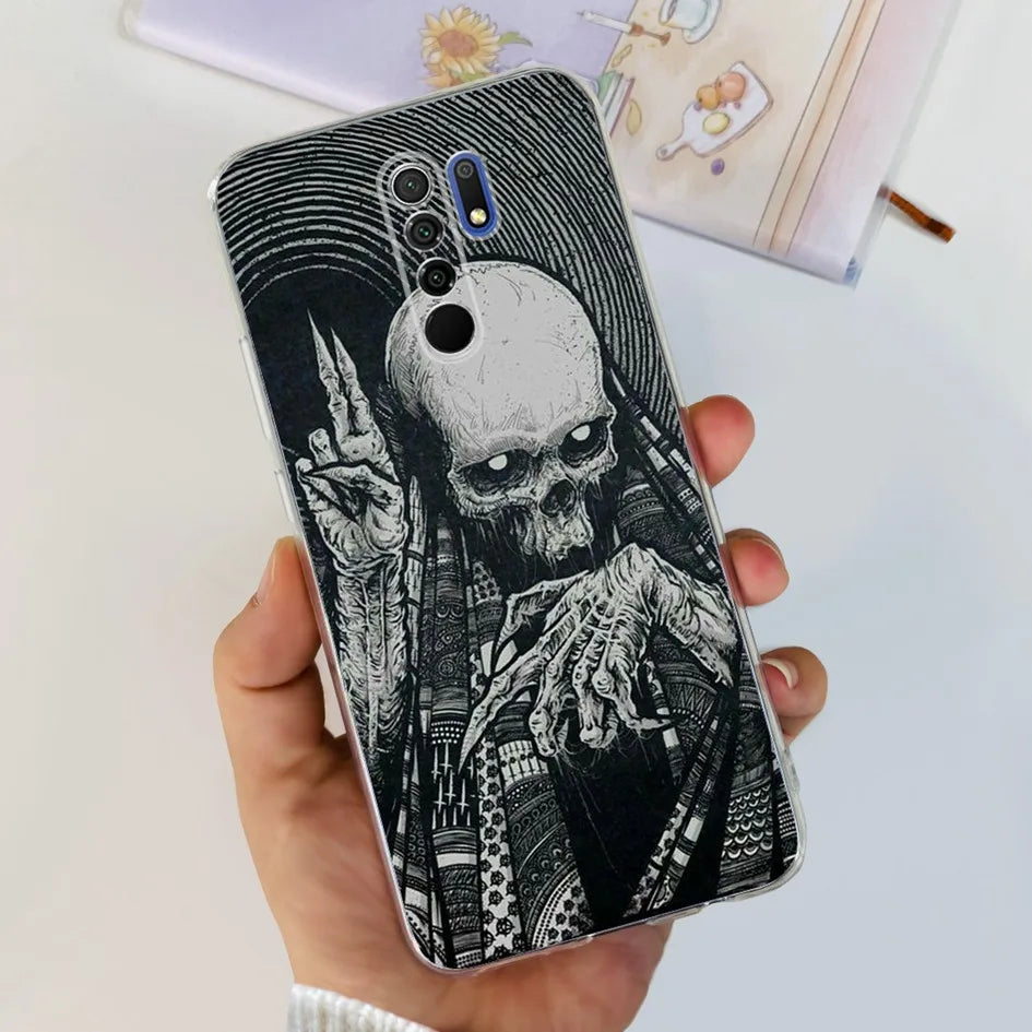 For Xiaomi Redmi 9 Prime Case Fashion Marble Soft Silicone Transparent Phone Back Cover For Xiaomi Redmi 9 Bumper on Redmi9 Capa