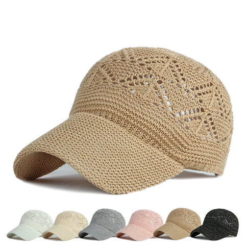 Summer Women's Hollow Breathable Knitting Caps