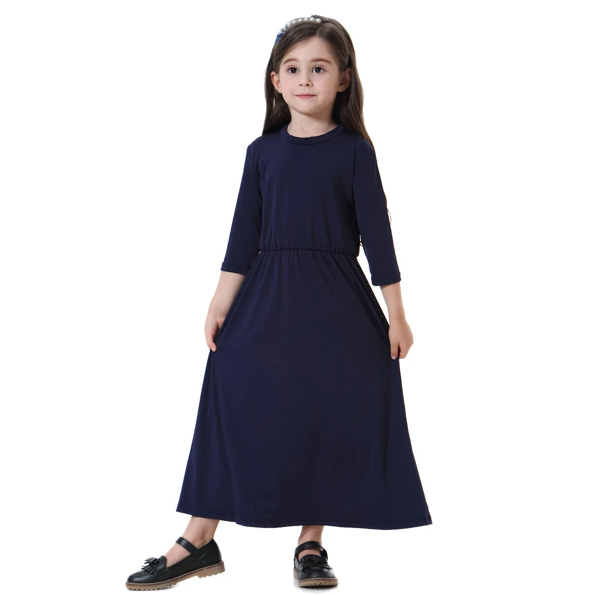 Morocco Arab Vestidos Children Girl Abaya