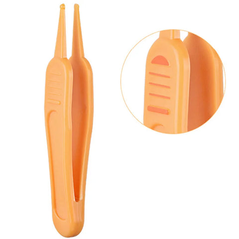 Round Head Clamp Infant Tweezers Ear Nose Nasal Cleaner Clip Clean Tweezers Tools