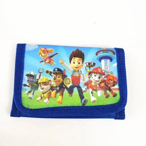 1pc Cute Paw Patrol Wallet Puppy Catton Kids Coin Purse With Zipper Storage Bag Party Supplies Boys Girls Pouch Birthday Gifts