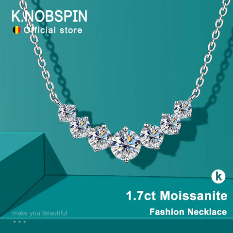 Moissanite Necklace for Woman Wedding Fine Jewely