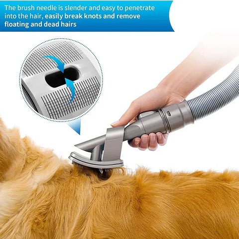 Pet Grooming Kit For Dyson Pet Dog Long/Medium Brush Hair Vacuum Attachment Parts