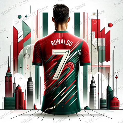 CHATGPT-Soccer Jersey for Kids and Adults, Special Ronaldo 7, Summer Tee, Intelligent Design Edition, New Kit, 2022