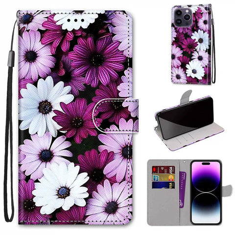 Flower Pattern Flip Case For Xiaomi