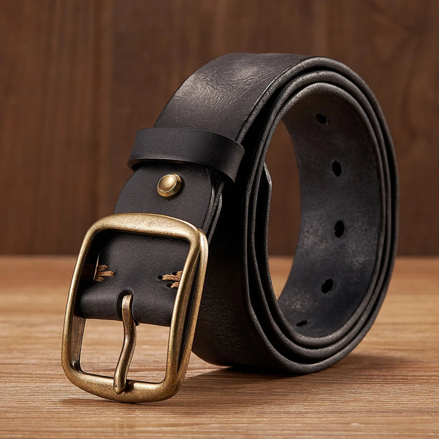 Genuine Leather Belt For Jeans Fashion Casual Belt Men