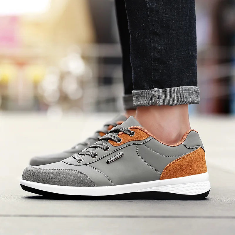 Fashion Men Sneakers Leather Casual Shoes