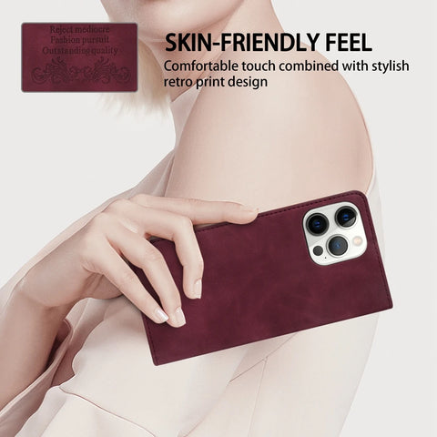 Luxury Wallet Skin Friendly Magnetic Flip