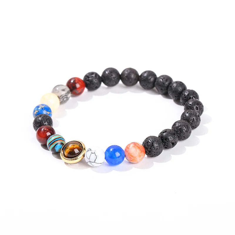 Eight Planets Bead Bracelets Men Women Universe