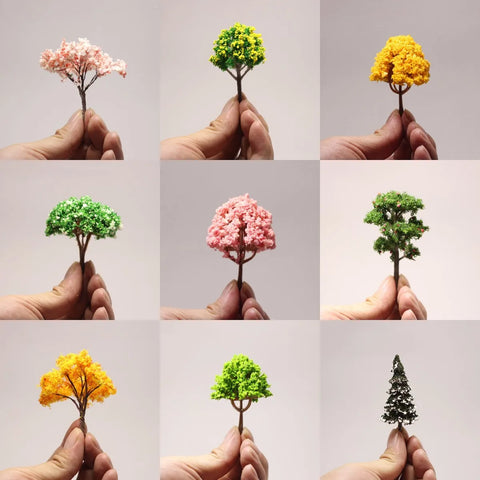 1/5 PC Mini Flowers Tree Model Artificial Plants