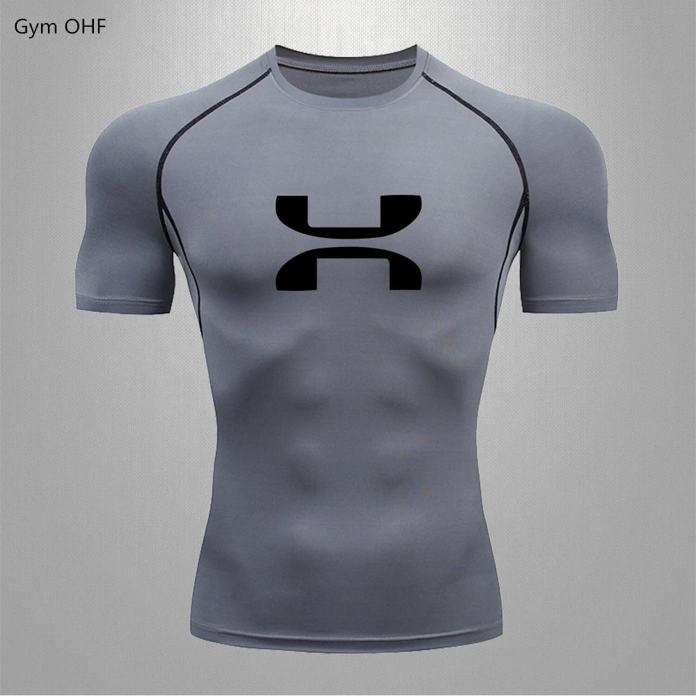 Quick Dry Men Tshirt Short Sleeve Gym Jerseys