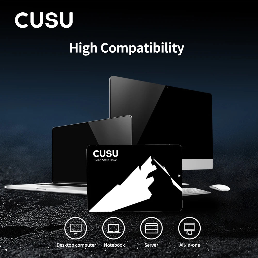 CUSU 2.5" SATA3 SSD 128gb 256gb 512gb 1tb 2tb SSD Hard Disk Internal Solid State Drive for computer laptop pc desktop