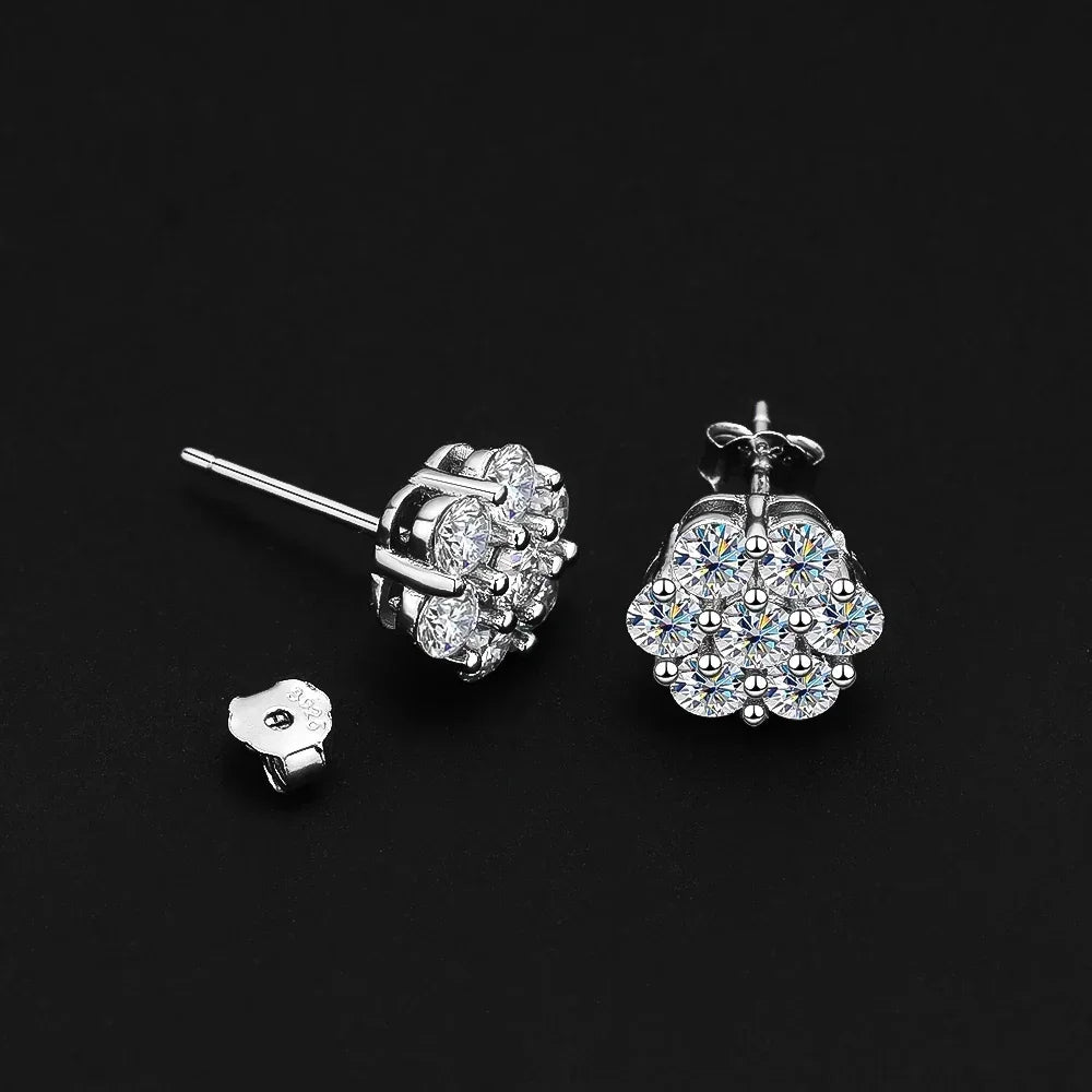 3/5mm Moissanite Diamond Stud Earrings