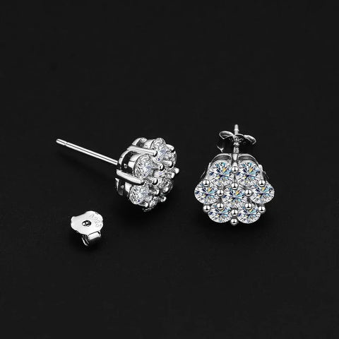 3/5mm Moissanite Diamond Stud Earrings