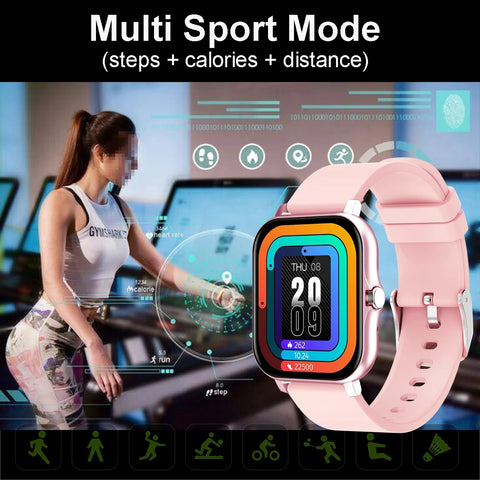 2024 New Smart Watch For Men Women Gift Full Touch Screen Sports Fitness Watches Bluetooth Calls Digital Smartwatch Wristwatch