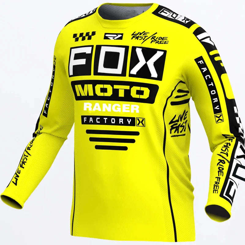 2024 Racing Downhill Jersey Mountain Bike Motorcycle Cycling Crossmax Shirt Ciclismo Clothes for Men MTB Jersey MX Ranger Fox DH