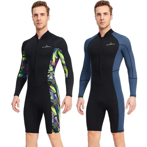 UV-proof Front Zip Lycra Long Sleeves Diving Suit