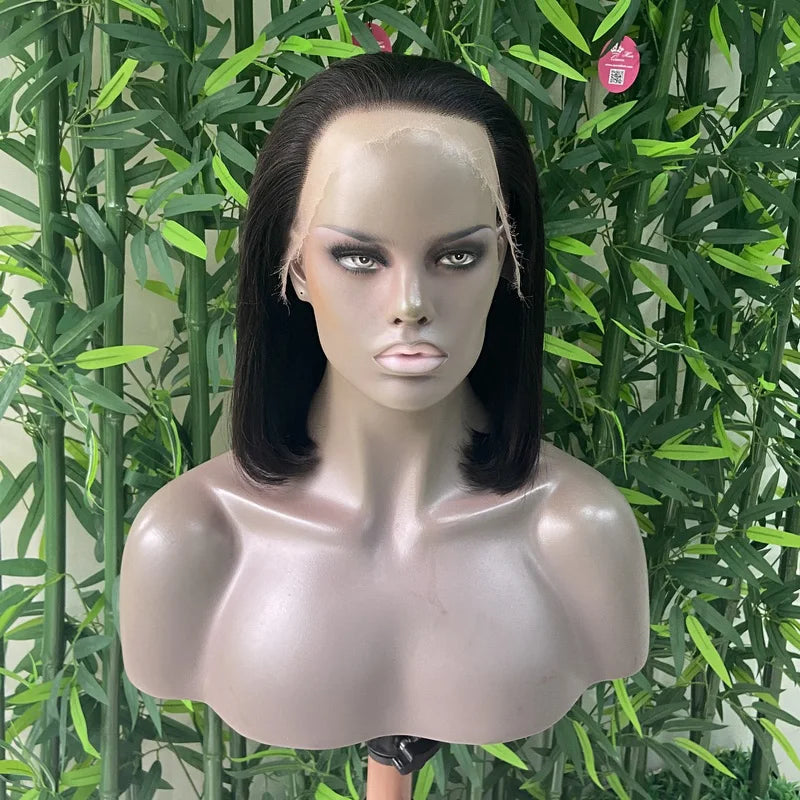 Queen Hair HD Bob Wig Bone Straight HD 4x4 5x5 6x6 Closure Wig HD 13x6 13x4 Full Frontal Bob Wig 100% Raw Human Hair Pre-plucked