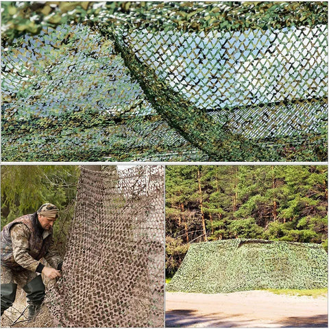 Camo Netting,Camouflage Net Bulk Roll Sunshade Mesh Nets Blinds for Car Tent Awning Blind Hunting Theme Party Decorations