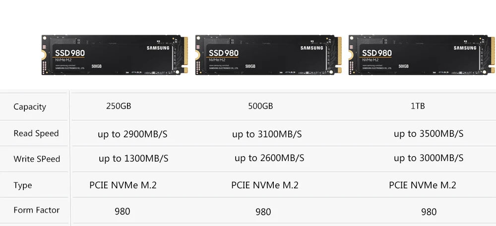 SAMSUNG 990 PRO SSD M2 Nvme 500GB 970 EVO Plus 250GB Internal Solid State Drive 1TB hdd Hard Disk 980 PRO M.2 2TB for laptop