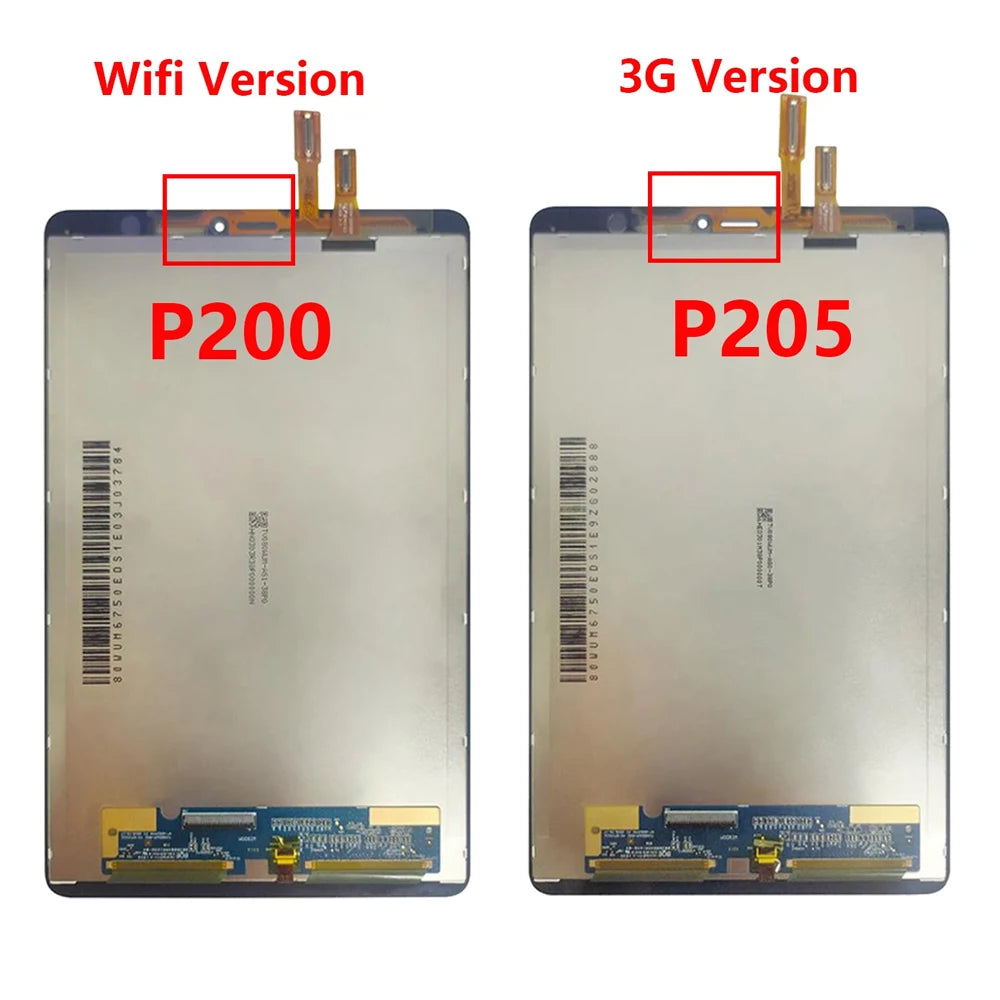 8.0" High Quality For Samsung P200 LCD Tab A 8.0 & S Pen SM-P205 SM-P200 P205 LCD Display Touch Screen Digitizer Assembly