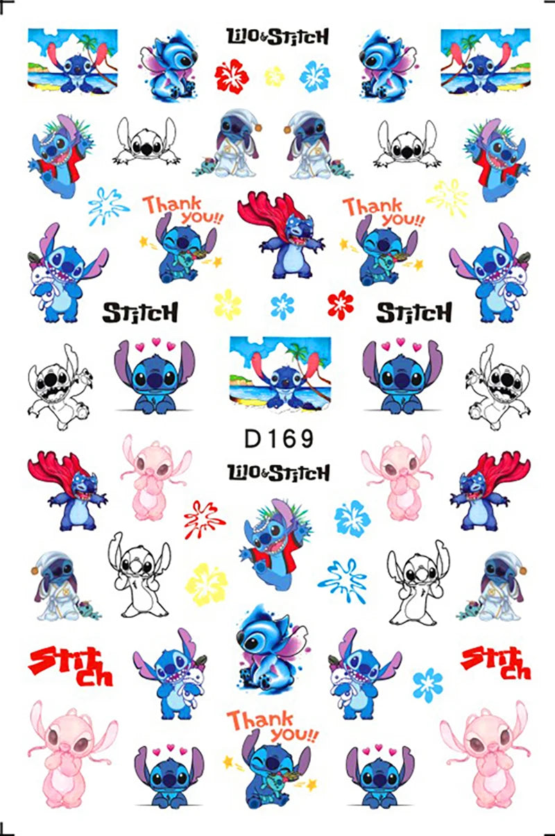 Anime Lilo & Stitch Nail Stickers