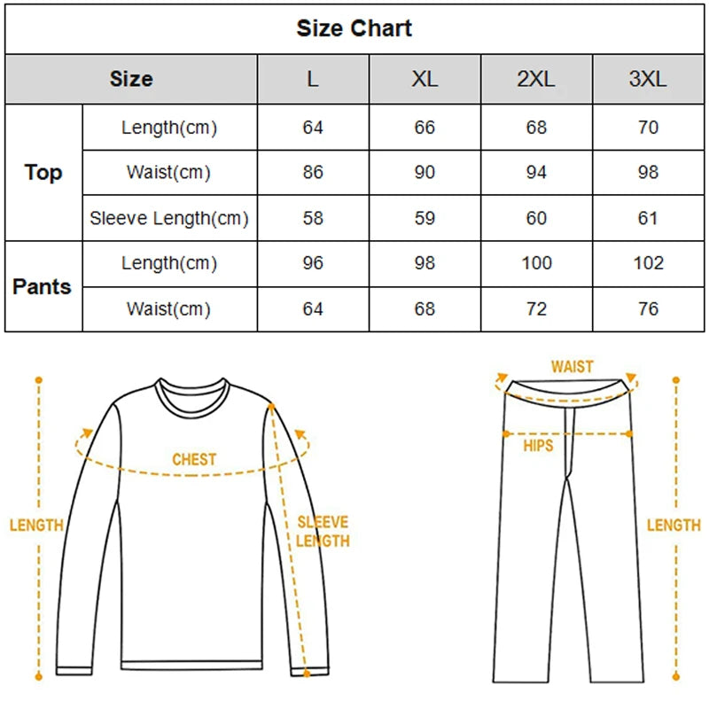 Men Winter Thermal Underwear Sets Crew Neck Long Sleeves Long Johns Base Layer Set Top Bottom for Cold Weather Male Warm Clothes