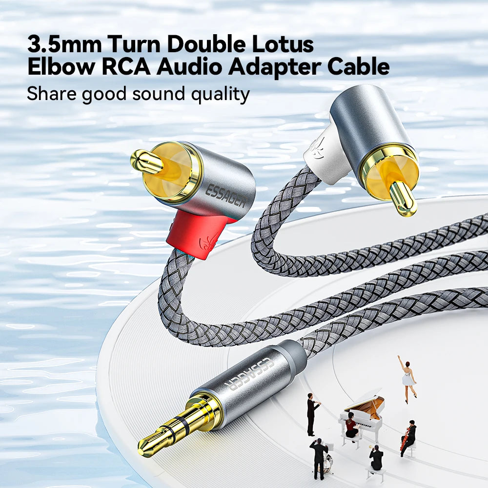 Cable Jack 3.5 to RCA Audio Cable