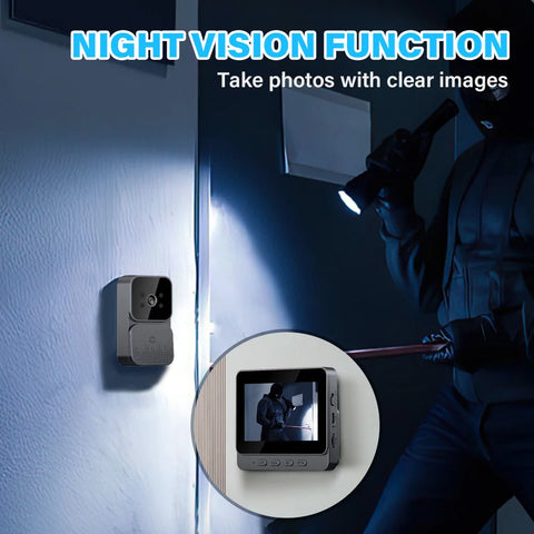 2.4G Video Doorbell Wireless HD Screen Camera