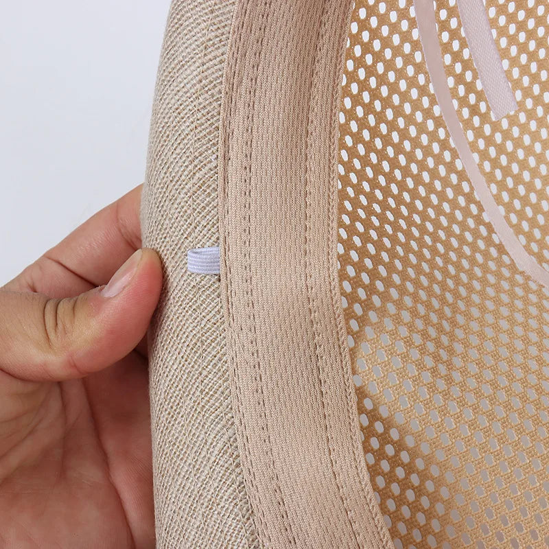 Spring & Summer Mesh Fabric Breathable Bowler Hat