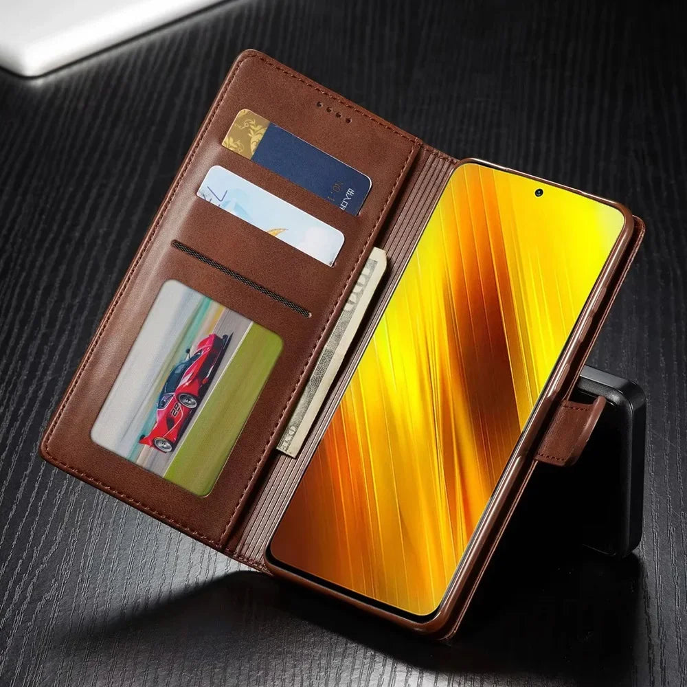 Leather Wallet Case for Xiaomi Poco