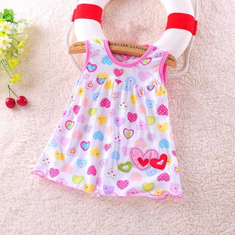 Infant Baby Girl Dress Skirt 100% Cotton Romper Bodysuit Clothes 0-12M