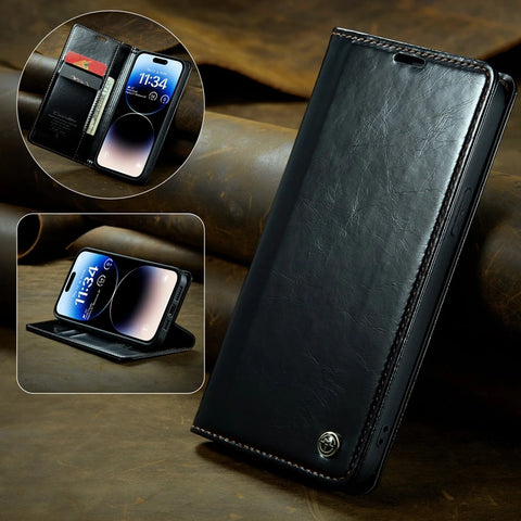 Luxury Leather Flip Wallet Case For Xiaomi