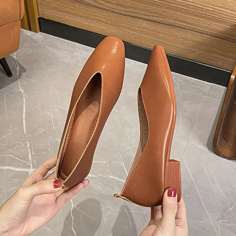 Cute Casual Flats Female Retro Shoes Low Heeled