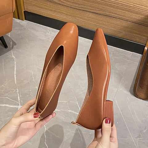 Cute Casual Flats Female Retro Shoes Low Heeled