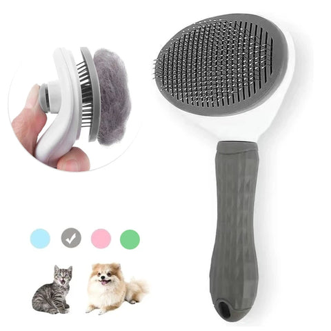 Pet Hair Removal Comb for Cats Non-slip Grooming Brush