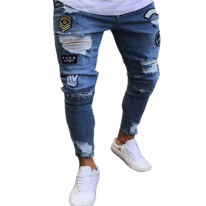 Jeans Men Pants Wash Solid Color Multi Pockets Denim Mid Waist Cargo Jeans Plus Size Fahsion Casual Trousers Male Daily Wear