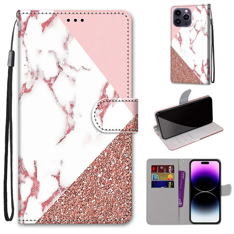 Flower Pattern Flip Case For Xiaomi