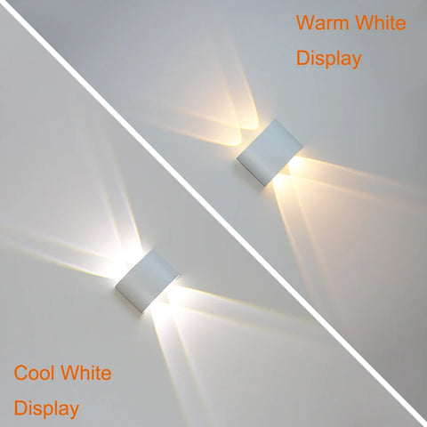 LED Wall Light Outdoor Waterproof IP65 Porch Garden Wall Lamp & Indoor Bedroom Bedside Decoration Lighting Lamp Aluminum