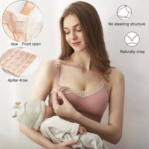 Breathable Seamless Maternity Breastfeeding Bras For Pregnant Women