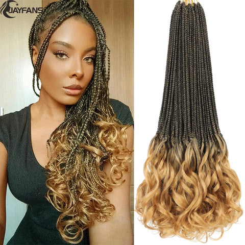 Ombre French Curly Crochet Braids 613 350 Color French Curly Crochet Braiding Hair Pre Looped Goddess Box Braids 16 Strands/Pack