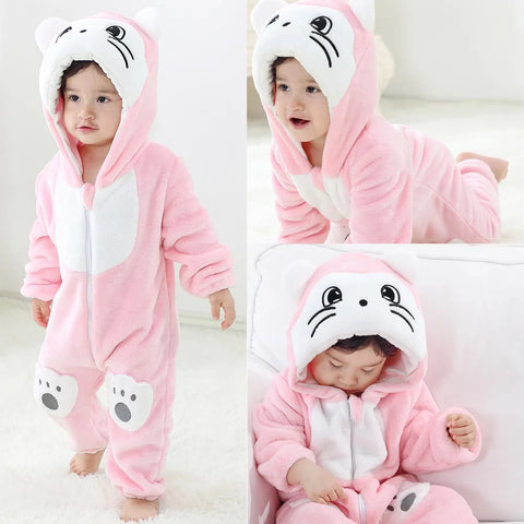 Newborn Baby Boy Clothing Animal Cartoon Jumpsuits