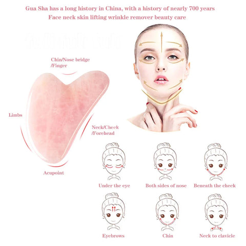 Face Massagers gua sha Natural Stone guasha Beauty Tool Facial Lift Up