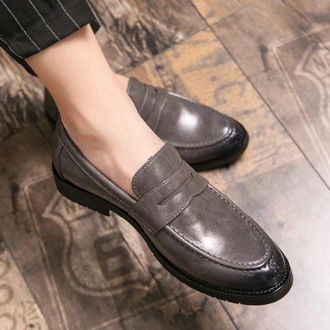 Genuine Loafers Leather Shoes for Men Loafers