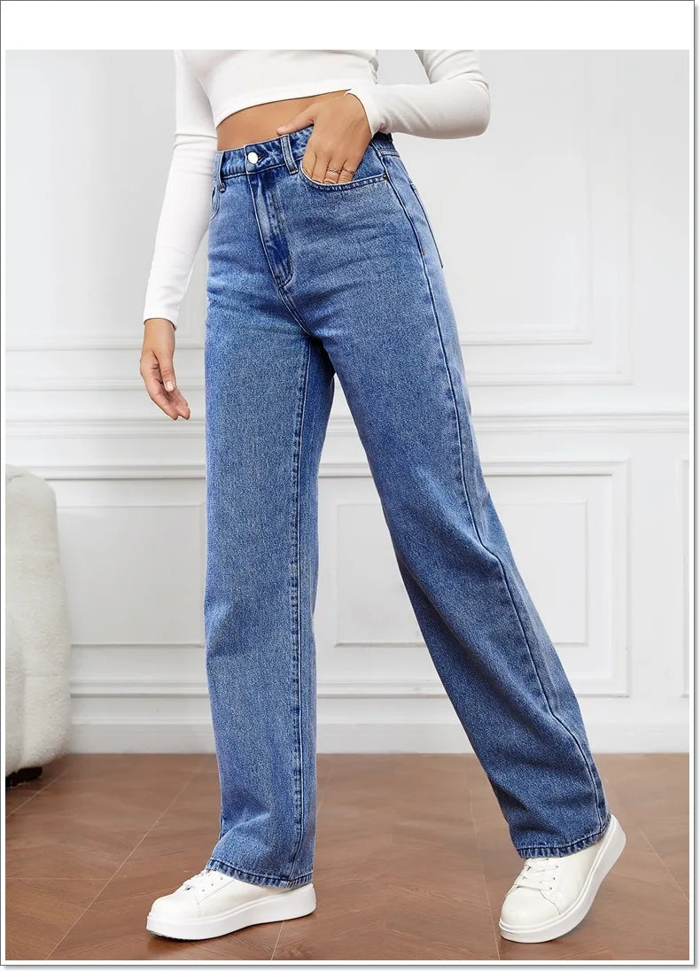 Casual Women's High Waist Jeans