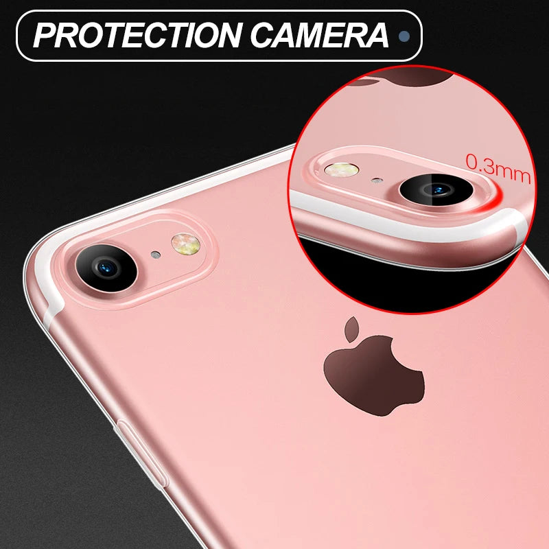 Transparent Protective Case For iPhone 7 8 Plus