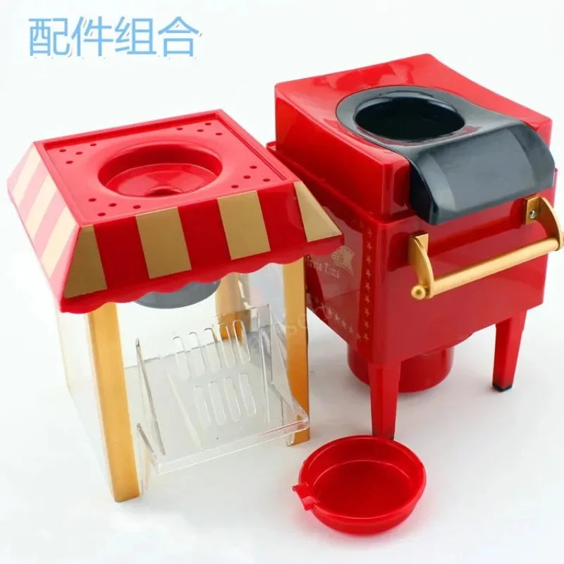 Electric Popcorn Maker Home Corn Popcorn Making Machine Fully Automatic Trolley Corn Popper DIY Creativity For Children