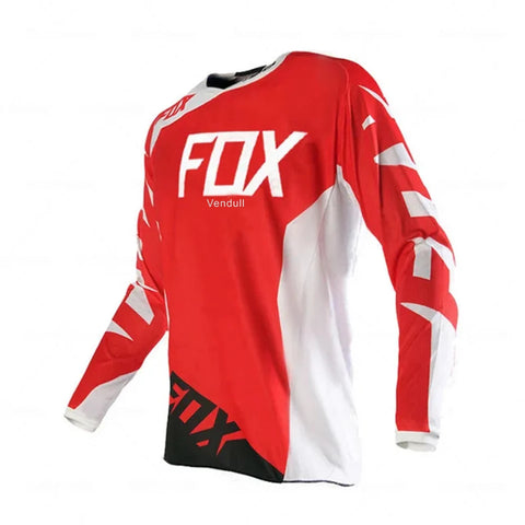 2024Vendull Fox MTB Road Jerseys Motocross Shirt Men Breathable Mountain Bike Mtb Long Sleeve Racing Quick-drying Cycling Jersey