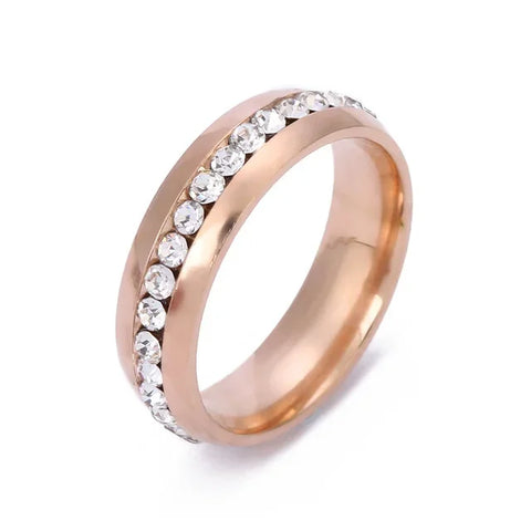 Gold Silver Color Wedding Bands Ring for Women Men Jewelry Stainless Steel Engagement Ring Couple Anniversary Gift Amazing Price